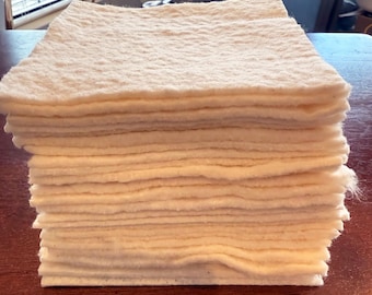 Cotton Batting Squares: 5x5 Quilt-As-You-Go, 25 Count
