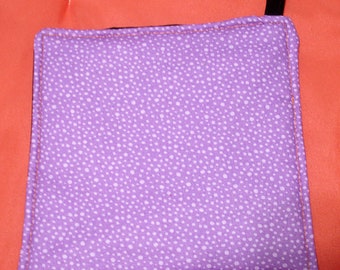 Quilted Potholder - Purple With Spots - Hot Pad, 20% OFF