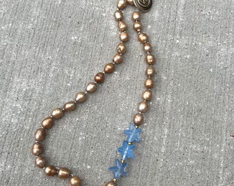 Wish Upon a Star[fish] Golden Pearl Necklace