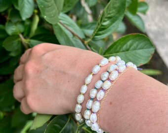 Little Knotty Girl Pearl Bracelet (ea. color sold separately)