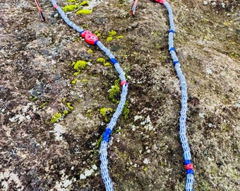 Portuguese-Tile-Inspired Fishy Glasses Chain