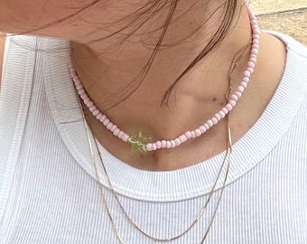 Star[fish]struck Beaded Choker Necklace