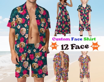 Set camicia e pantaloncini hawaiani personalizzati / Abito Aloha tropicale