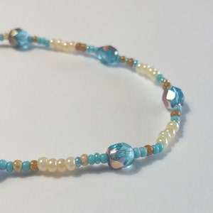 Native Sea Blue Jewel Crystal Anklet