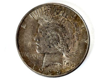 Rare 1928 Liberty Peace Dollar S - circulated