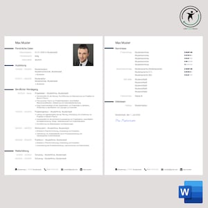 Peut inclure: Un CV en noir et blanc avec le nom Max Muster en haut. Le CV comprend des informations personnelles, une expérience professionnelle, une formation et des compétences. Le CV est formaté avec un schéma de couleurs noir et blanc et un design simple.