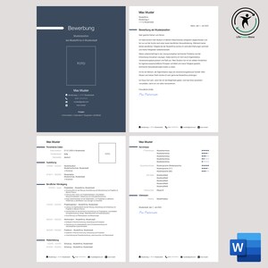 Könnte beinhalten: Eine schwarz-weiße Lebenslaufvorlage mit dem Titel "Bewerbung" und dem Text "Max Muster", der durchgehend wiederholt wird. Der Lebenslauf enthält Abschnitte für persönliche Daten, Ausbildung, Berufserfahrung, Fähigkeiten und Interessen.