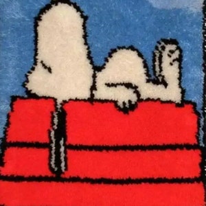 Cute Lazy Snoopy Never Gets Old Latch Hook Kit