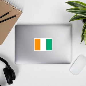 Côte d&#39;Ivoire National Country Flagge Laptop Aufkleber