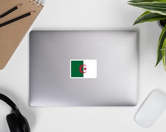 Algeria National Country Flag Laptop Sticker