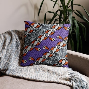 African Ethnic Tribal Abstract Pattern Throw Pillow for Living Room