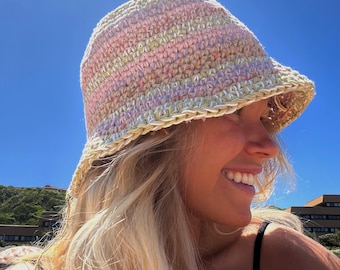Crochet Bucket Hat Pattern / PDF German & English Version