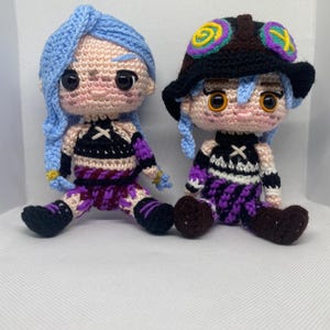 Arcane - Jinx & Isha Amigurumi handgefertigt