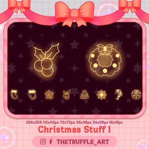 Noel Items / Christmas Stuff Twitch Sub Badges/ Xmas Twitch Badges/ Noel Twitch Badges, Bit Badges for Twitch, Youtube, Discord, Stream