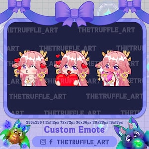 Custom Unique Emote / Twitch Emotes / Chibi emotes / Twitch Emote for Streamer Twitch, Facebook, Discord