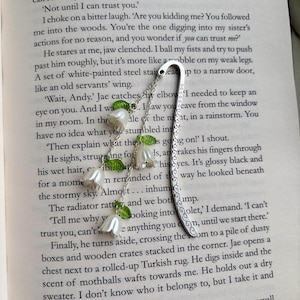 Flower Bookmark - multiple colours available, tulips, silver, floral, bookish, lily of the valley, gift for readers, bookworm gift, bookmark