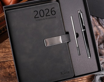 Personalized 2026 planner Notebook,Custom weekly planner, Daily Planner for Him,Work Efficiency Diary,2026 Planners Business