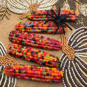 Fused/Cast Glass Calico Corn-Indian Corn Fall-Autumn Decor image 2