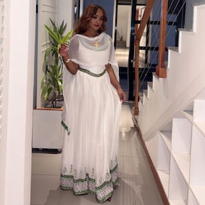 Hani Stunning Ethiopian Dress | Stylish Habesha Kemis | Elegant Traditional Attire