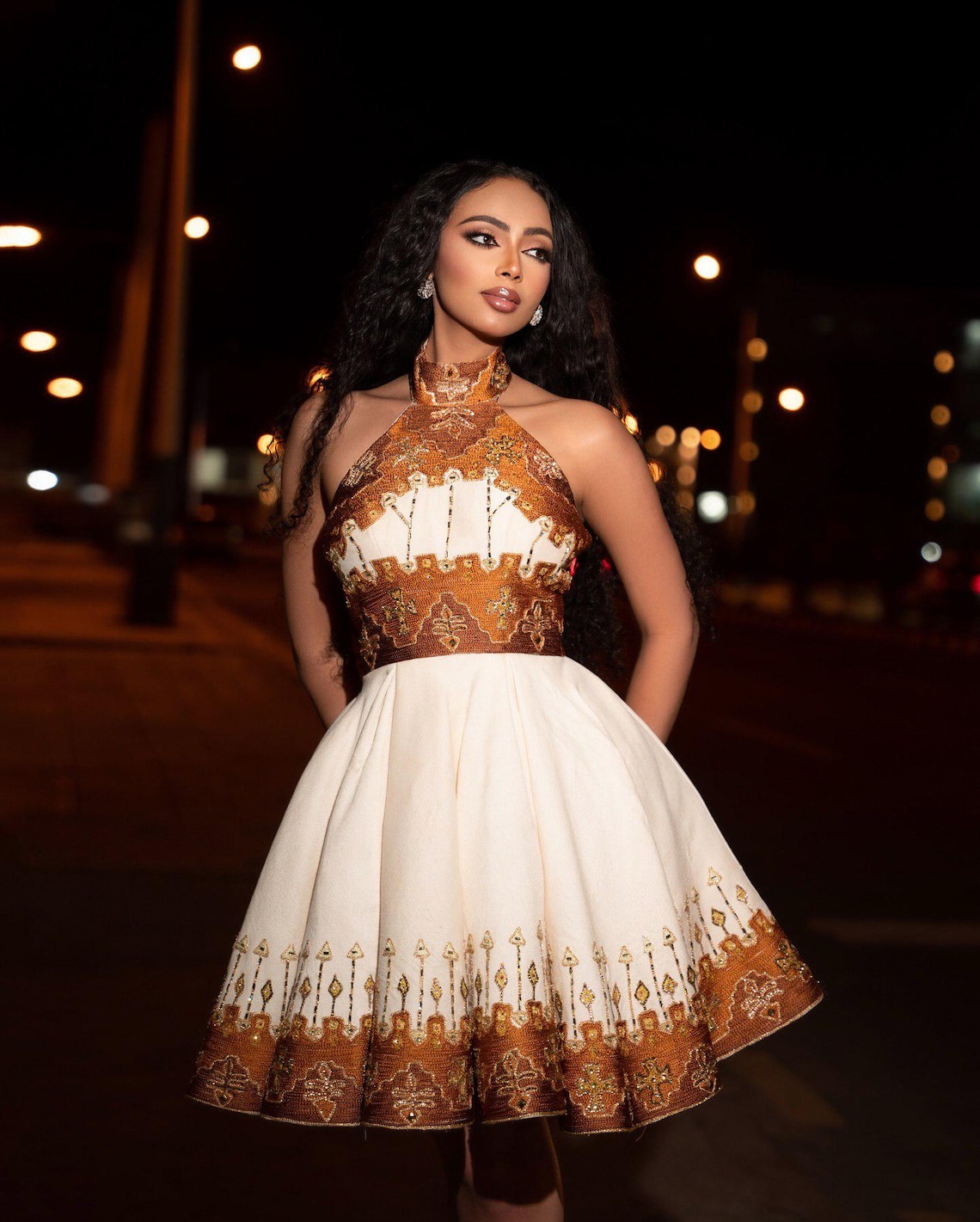 Tsedey Ethiopian Habesha Dress | Modern Traditional Tibeb Design ...