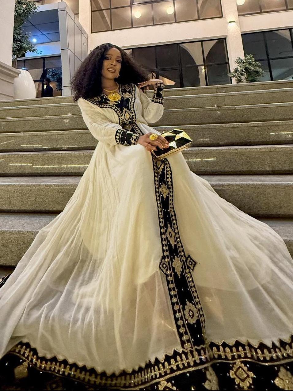 Black Ethiopian Traditional Dresses