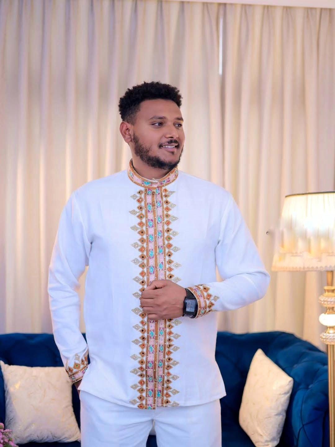 modern habesha dress for men Habesha Men's Shirts