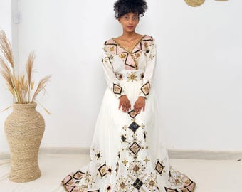 Handmade Habesha Dress: Ethiopian Wedding & Graduation Attire - Etsy Handmade Habesha Dress: Ethiopian Wedding & Graduation Attire - Etsy