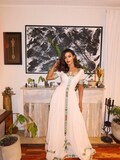 Addis Ethiopian Traditional Dress | Multicolored Embroidery Habesha Kemis | Timeless Habesha Kemis For Festive product logo