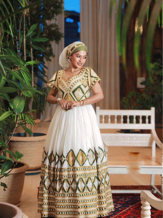 slim fit dress slacks Fabulous Ethiopian Hand-Knitted Wedding Dress Majestic Traditional Habesha Wedding Gown XXL