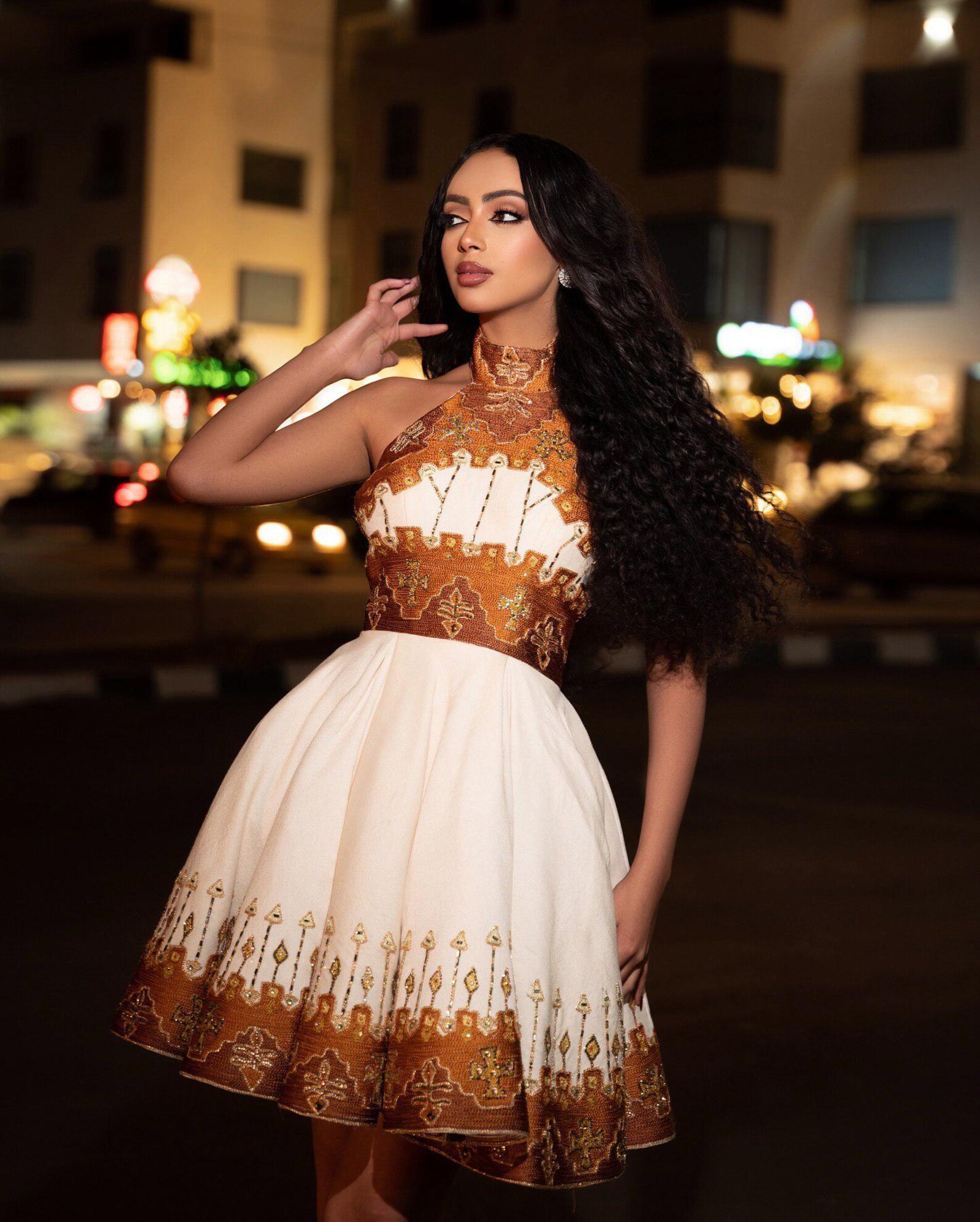Tsedey Ethiopian Habesha Dress | Modern Traditional Tibeb Design ...