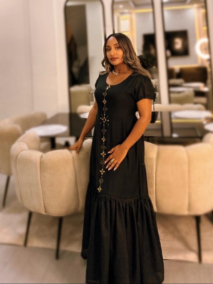 Ethiopian Black Traditional Dress