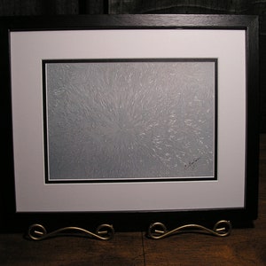 Framed Photograph- &quot;Ice Crystals&quot;  Unusual Geometric Shapes of Ice Crystals - Free Shipping to Lower 48