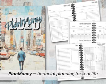 PlanMe / Planificador financiero de 12 meses para facturas, ahorros y deudas / Sistema de planificación financiera