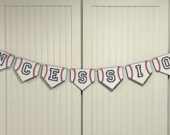 Concession Stand Banner Baseball Party Banner Baseball Banner Little League Party Allstars