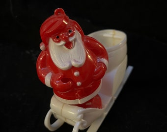 Vintage Roscoe Santa with sleigh candy container