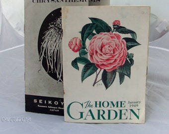 pair of Vintage Gardening/ flower leaflets