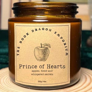 Prince of Hearts Candle · Once Upon A Broken Heart · Jacks Inspired | Apples, Blood & Whispered Secrets | For Stephanie Garber Fans