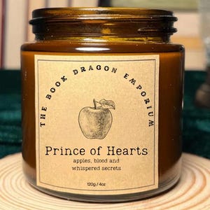 Prince of Hearts Candle · Once Upon A Broken Heart · Jacks Inspired | Apples, Blood & Whispered Secrets | For Stephanie Garber Fans