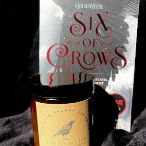 Six of Crows Candle | The Crow Club | Grishaverse Candle | Shadow and Bone  Bookish Gift | Kaz Brekker Candle | Dark Academia Decor