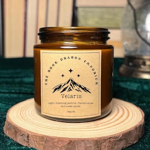 Velaris Candle | Night Court Candle | City of Starlight | Rhysand · ACOTAR · ACOMAF Inspired | Romantasy Scented Candle | Book Lover Gift