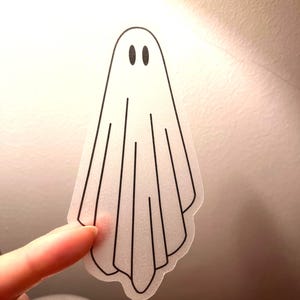 Ghost Translucent Bookmark |spooky Ghost Bookmark | Halloween Bookmark ...