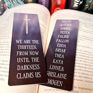 Manon Blackbeak & The Thirteen Bookmark | Throne of Glass | Book Lovers Gift for Sarah J Maas Fans | Bookish gifts for romantasy readers