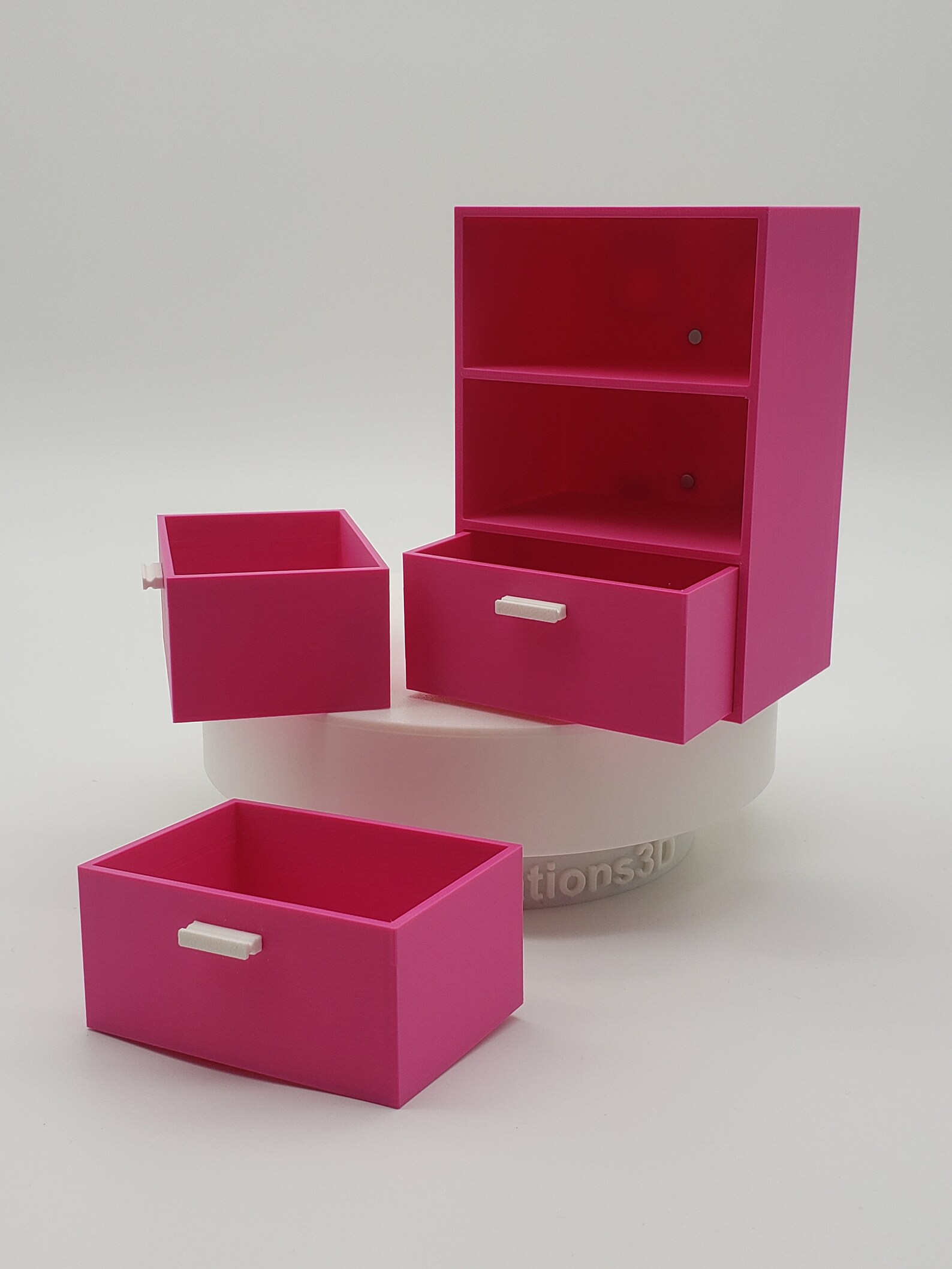 IKEA Skadis Storage Drawer Chest for Organising Pink Bedroom Storage