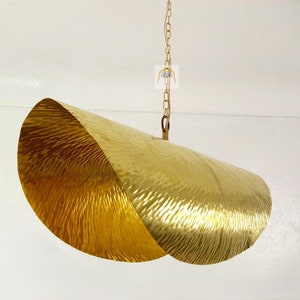Hammered Brass Dome Pendant Light - Moroccan Kitchen Lighting
