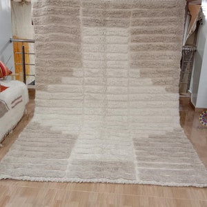 Custom Beni Ourain Rug: Handwoven Moroccan Wool Berber Carpet