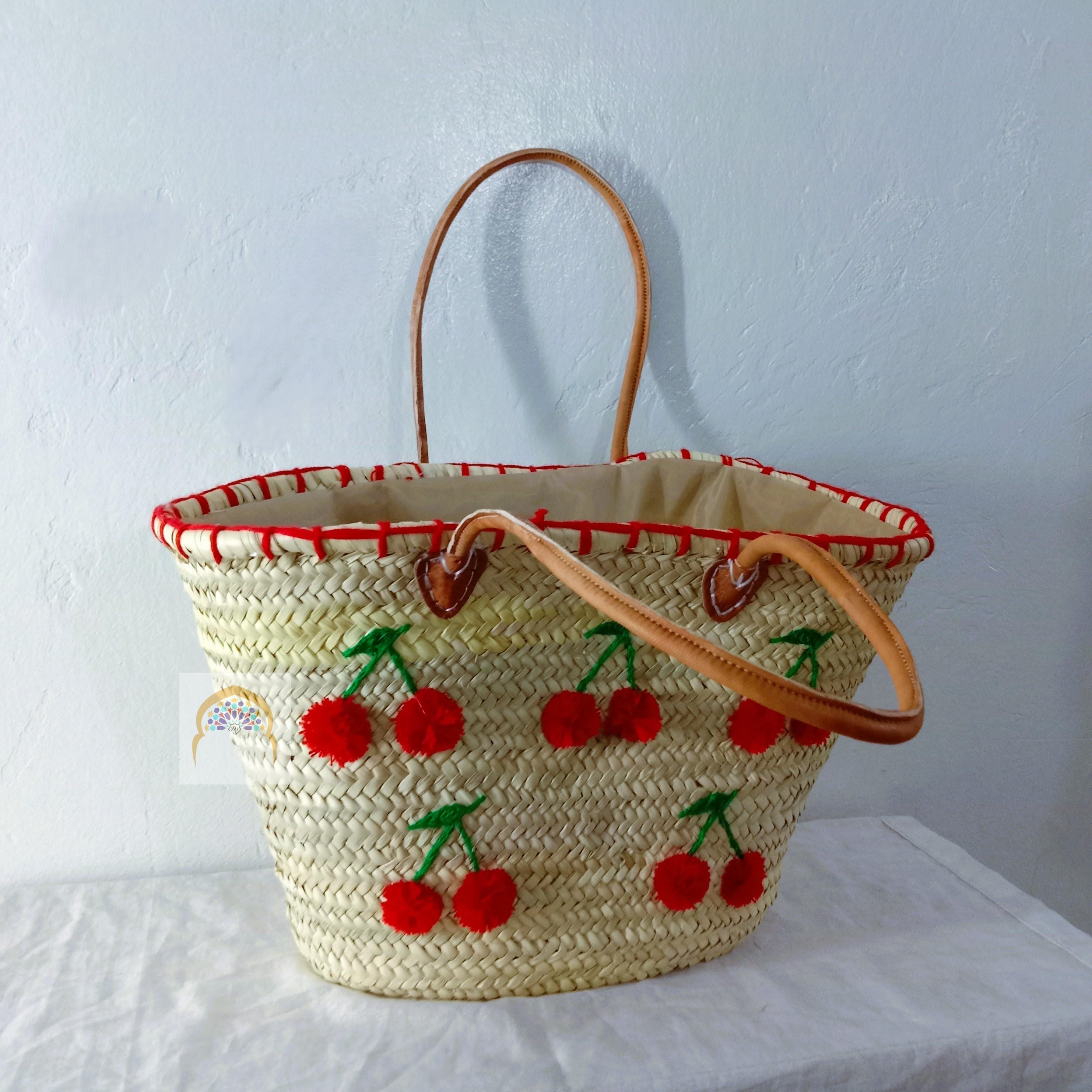 Cherry Straw Bag - Etsy