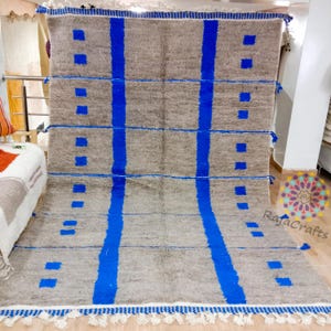 Custom Moroccan Wool Rug: Handwoven Berber Area Rug