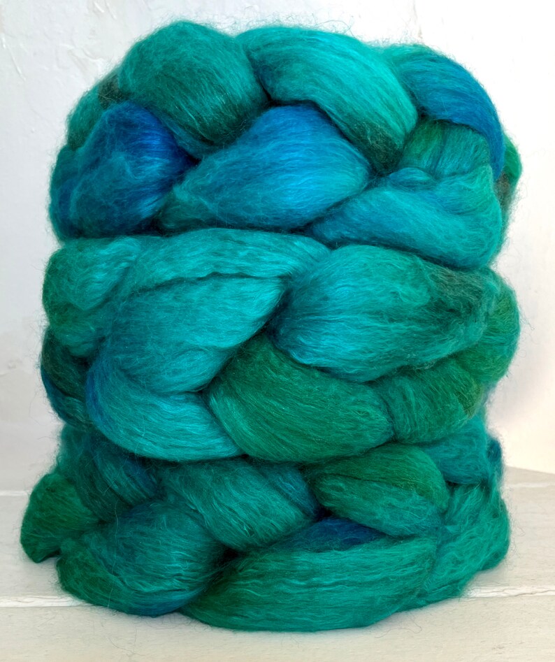 Handpainted Merino/Silk Roving, Top, Big Sur image 4