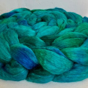 Handpainted Merino/Silk Roving, Top, Big Sur image 3