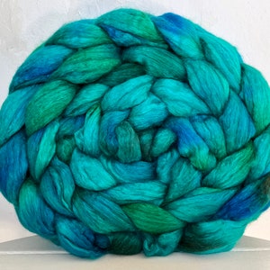 Handpainted Merino/Silk Roving, Top, Big Sur image 1